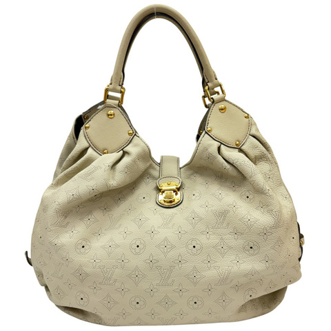 奶油色 原花 Mahina 牛皮 XL 手提包【LOUIS VUITTON LV 路易威登】 M93059