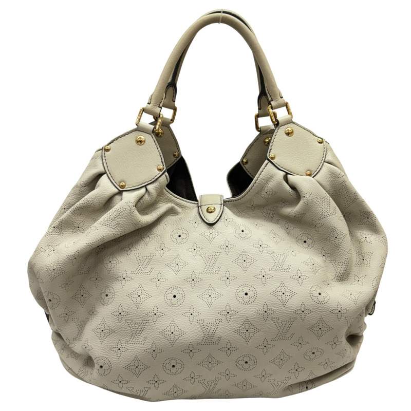 奶油色 原花 Mahina 牛皮 XL 手提包【LOUIS VUITTON LV 路易威登】 M93059-2