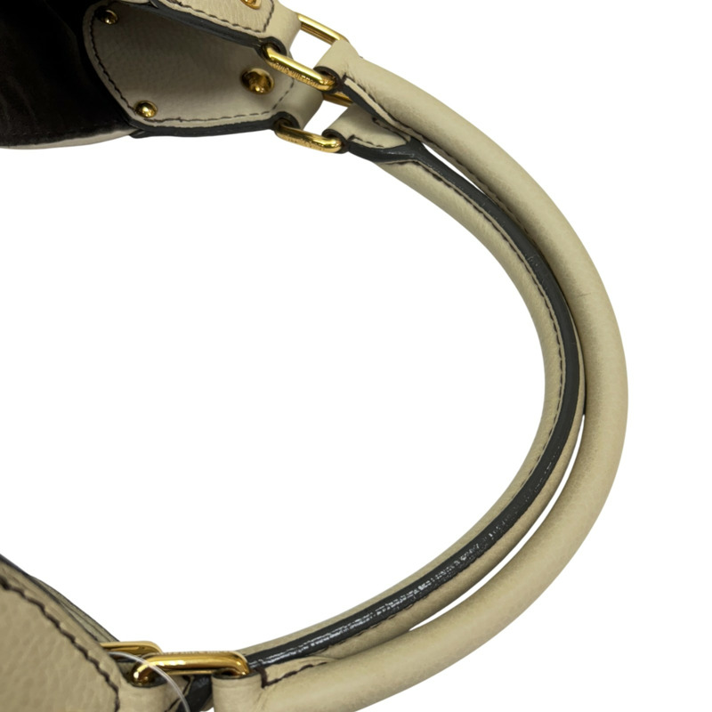 奶油色 原花 Mahina 牛皮 XL 手提包【LOUIS VUITTON LV 路易威登】 M93059-10