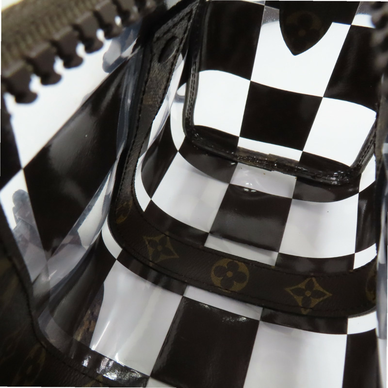 棕色 原花帆布 透明格紋 Keepall Bandouliere 25 兩用包 M20872【LOUIS VUITTON LV 路易威登】 M20872-5