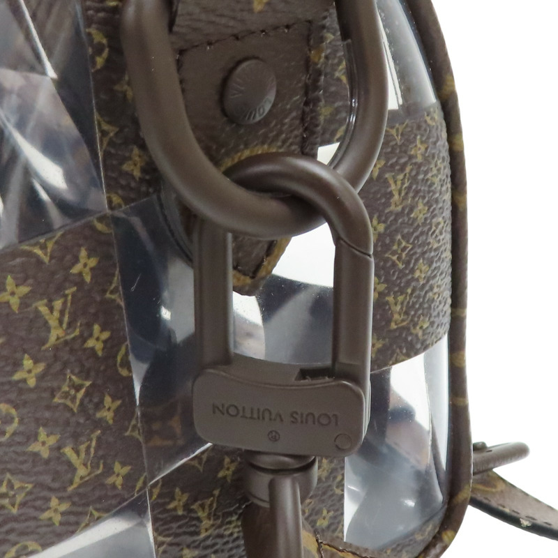 棕色 原花帆布 透明格紋 Keepall Bandouliere 25 兩用包 M20872【LOUIS VUITTON LV 路易威登】 M20872-8