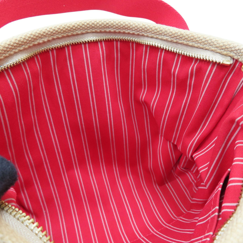 米/紅色 帆布 Antigua Cabas PM 手提包【LOUIS VUITTON LV 路易威登】 M40038-5