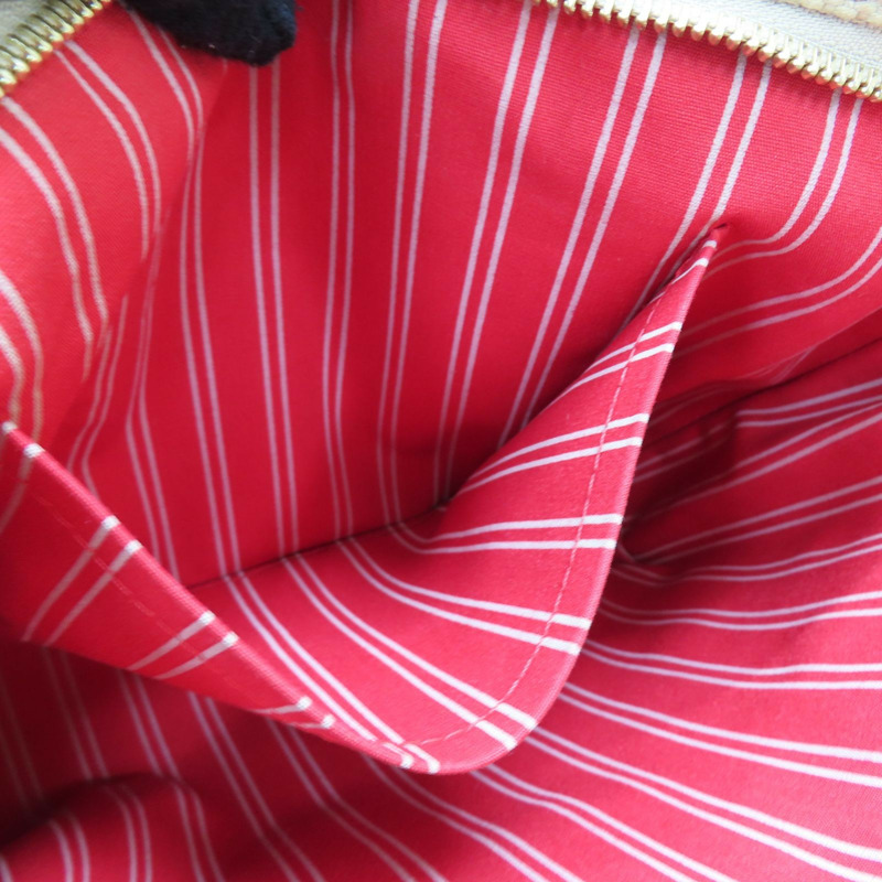 米/紅色 帆布 Antigua Cabas PM 手提包【LOUIS VUITTON LV 路易威登】 M40038-6