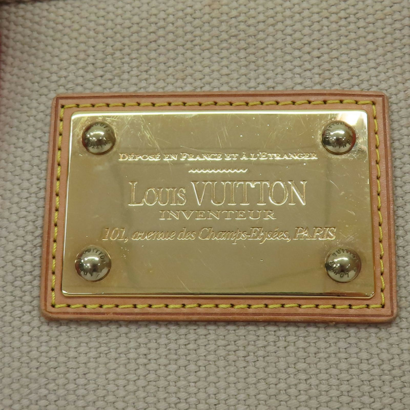 米/紅色 帆布 Antigua Cabas PM 手提包【LOUIS VUITTON LV 路易威登】 M40038-9
