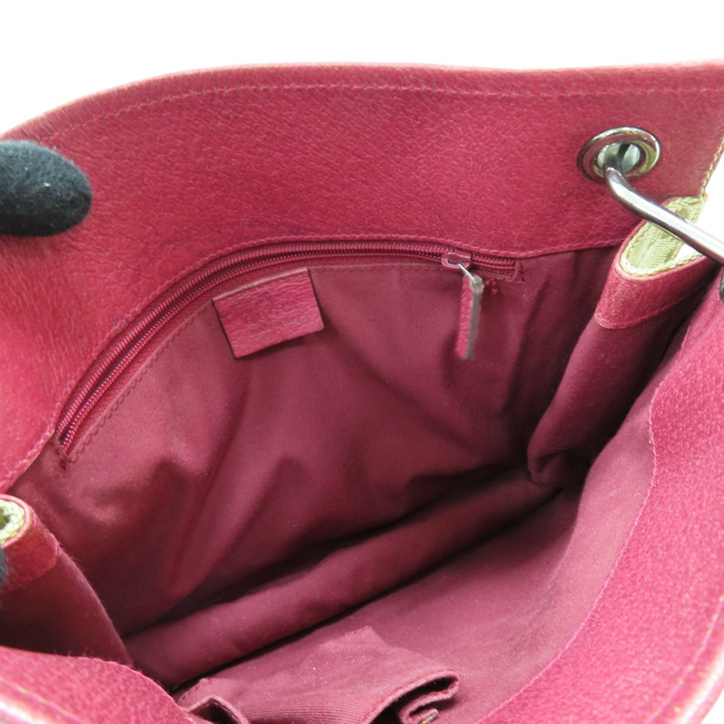 棕色 帆布 紅色 牛皮 GG Eclipse 肩背包【GUCCI 古馳】 120841-4