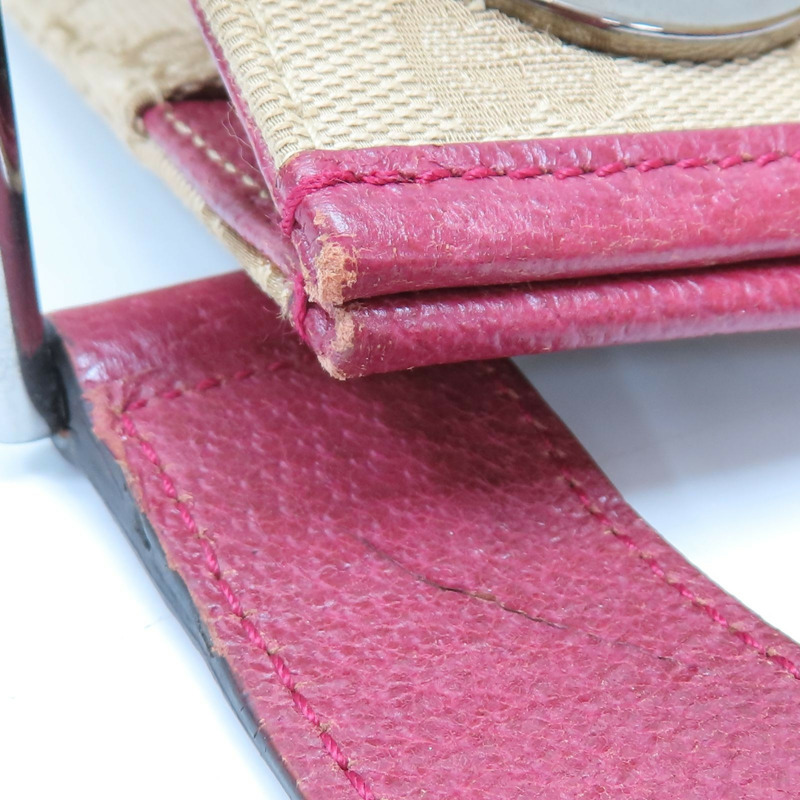 棕色 帆布 紅色 牛皮 GG Eclipse 肩背包【GUCCI 古馳】 120841-16