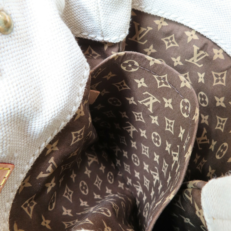 米/紅色 帆布 Globe Shopper PM 手提包【LOUIS VUITTON LV 路易威登】 M95115-6
