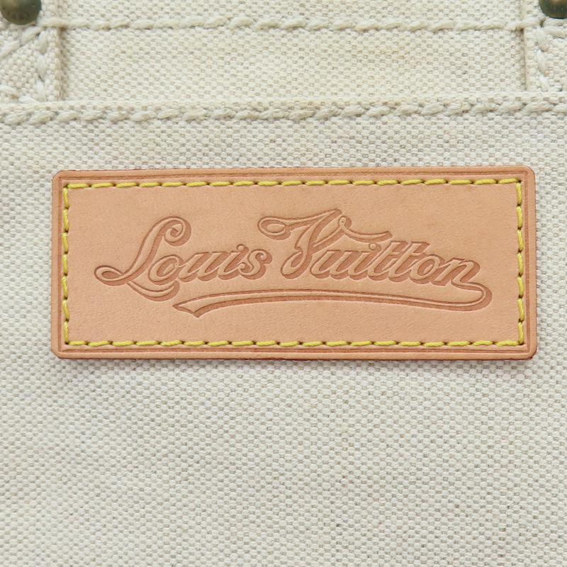 米/紅色 帆布 Globe Shopper PM 手提包【LOUIS VUITTON LV 路易威登】 M95115-8