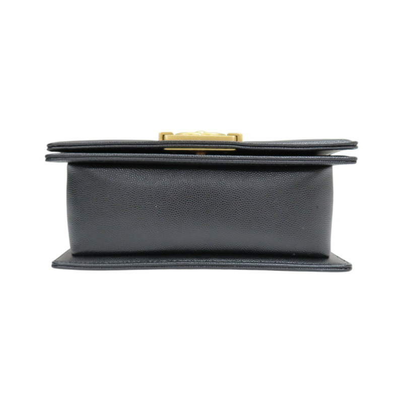 黑色 菱格紋 荔枝紋 牛皮 Boy 20 鏈帶 肩背包【CHANEL 香奈兒】 A67085-3