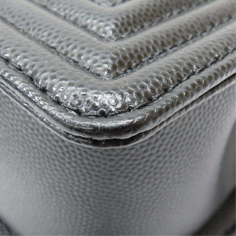 黑色 菱格紋 荔枝紋 牛皮 Boy 20 鏈帶 肩背包【CHANEL 香奈兒】 A67085-11