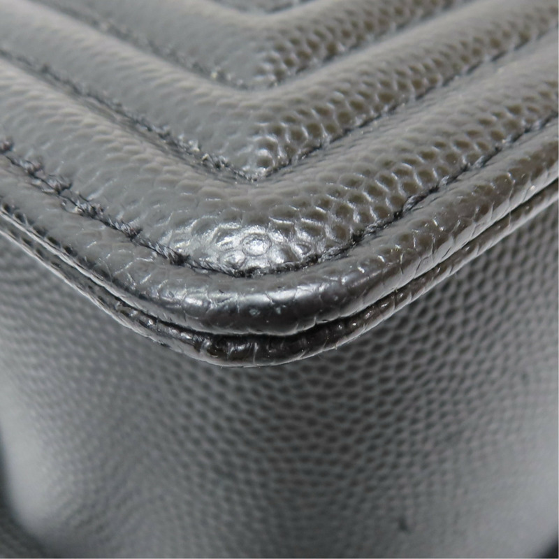 黑色 菱格紋 荔枝紋 牛皮 Boy 20 鏈帶 肩背包【CHANEL 香奈兒】 A67085-12