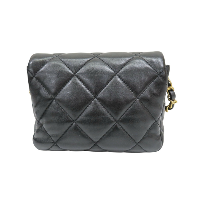 黑色 菱格紋 羊皮 愛心鎖扣口蓋包 肩背包 AS3979【CHANEL 香奈兒】 AS3979-1