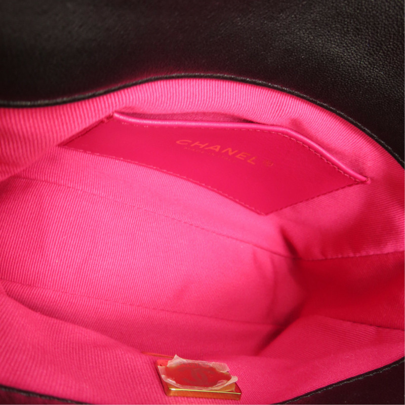 黑色 菱格紋 羊皮 愛心鎖扣口蓋包 肩背包 AS3979【CHANEL 香奈兒】 AS3979-4