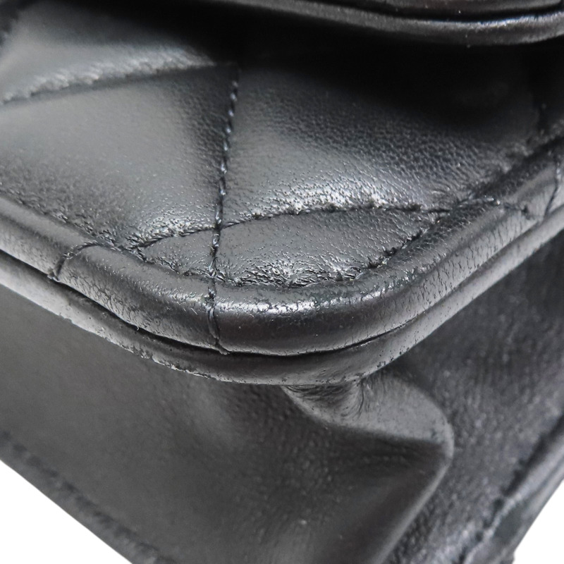 黑色 羊皮 WOC 山茶花調節扣 鍊帶 肩背包【CHANEL 香奈兒】 AP3297-10