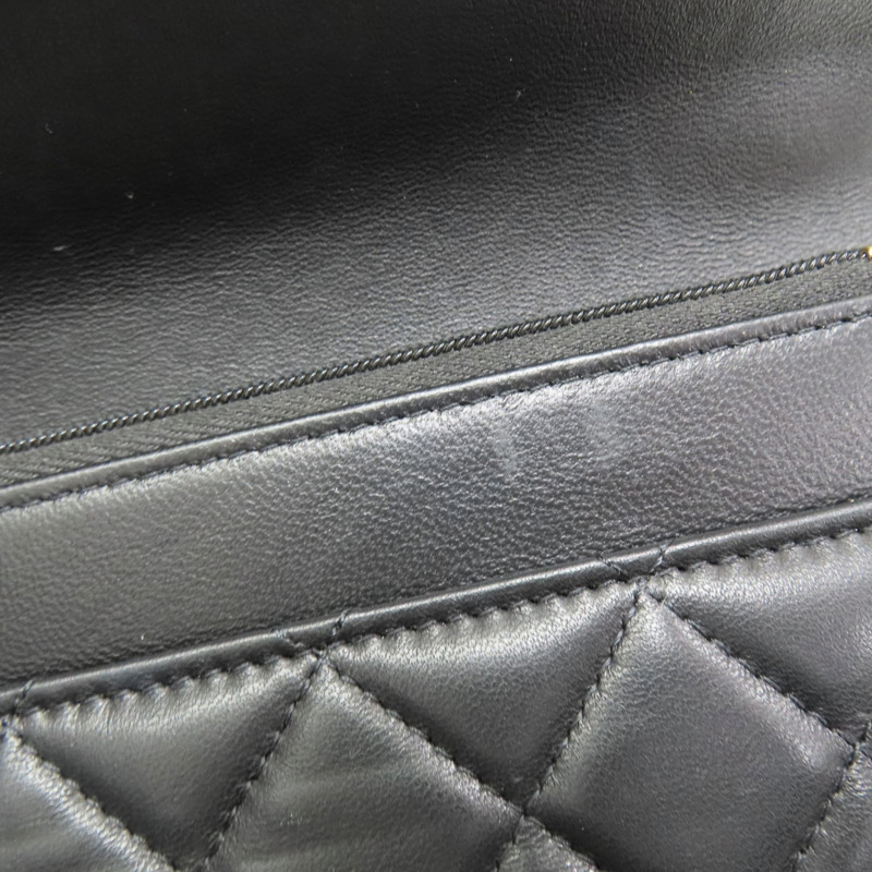 黑色 羊皮 WOC 山茶花調節扣 鍊帶 肩背包【CHANEL 香奈兒】 AP3297-13