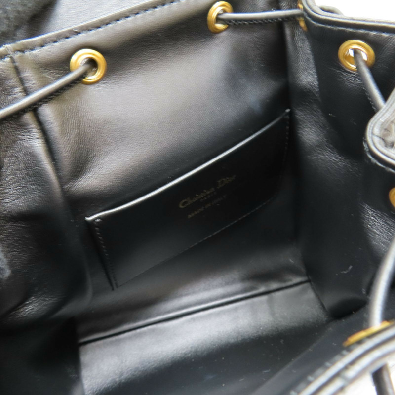 黑色 羊皮 Dior Caro 小型後背包【Dior 迪奧】 M6302UNOZ-4