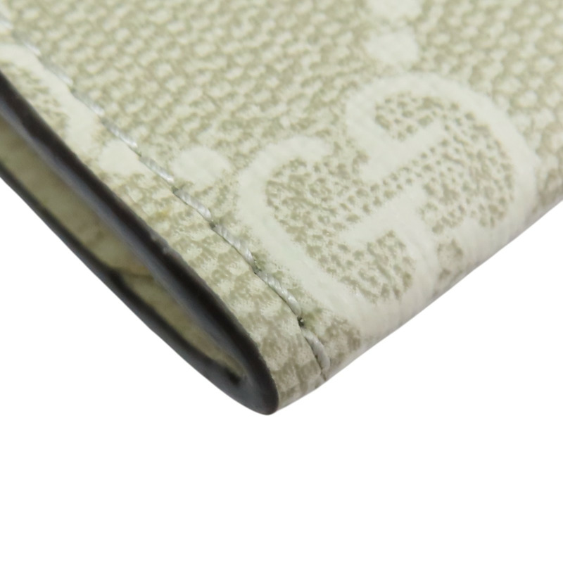 米白色 牛皮 帆布 卡夾 名片夾【GUCCI 古馳】 474748-11