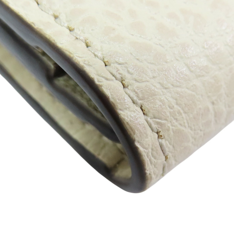 米白色 牛皮 帆布 卡夾 名片夾【GUCCI 古馳】 474748-13