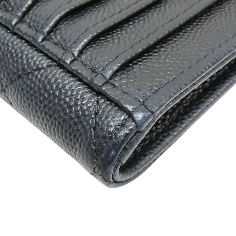 黑色 菱格紋 荔枝牛皮 拉鍊零錢包 淡金釦【CHANEL 香奈兒】 AP4019-8