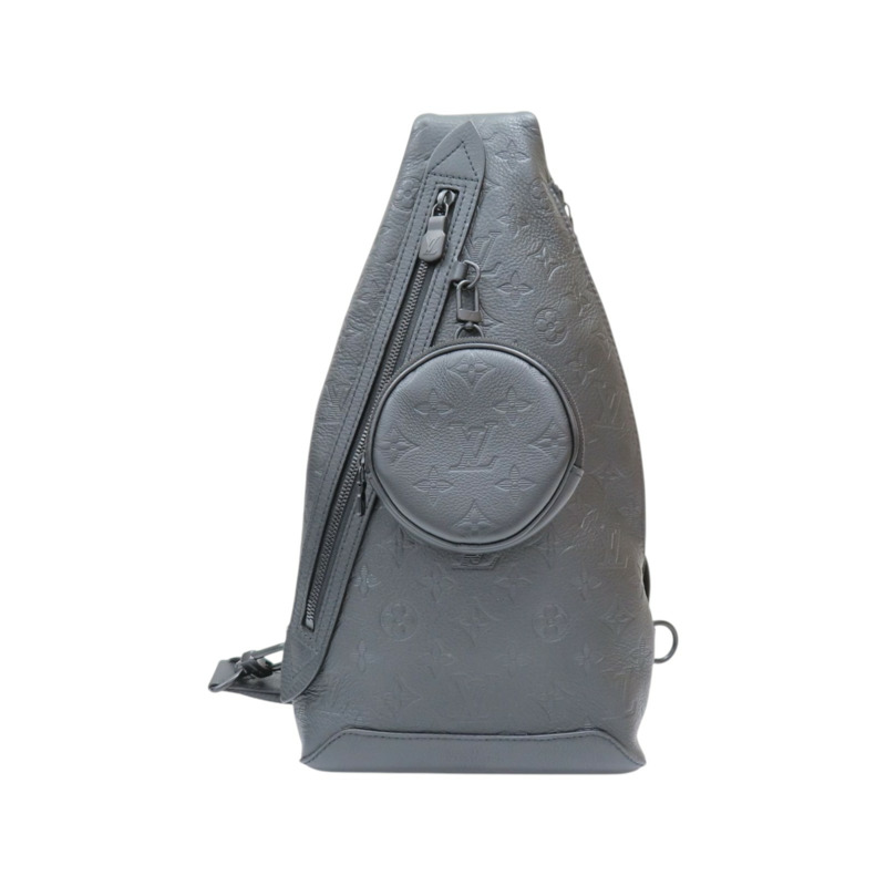 黑色 原花壓紋 牛皮 Duo 後背包【LOUIS VUITTON LV 路易威登】 M21890-0