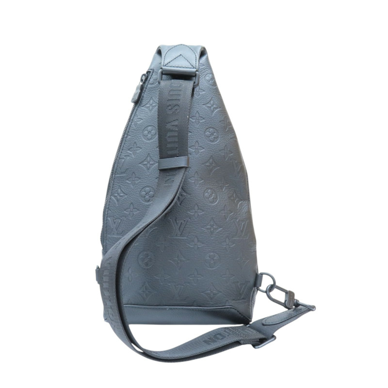 黑色 原花壓紋 牛皮 Duo 後背包【LOUIS VUITTON LV 路易威登】 M21890-1