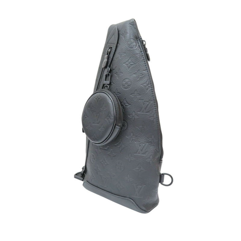 黑色 原花壓紋 牛皮 Duo 後背包【LOUIS VUITTON LV 路易威登】 M21890-2