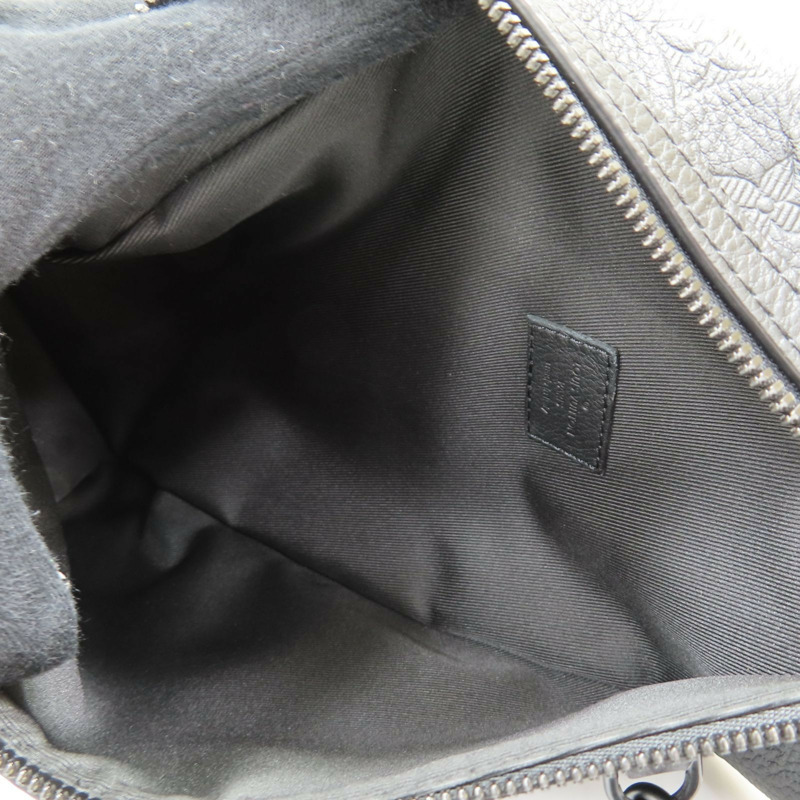 黑色 原花壓紋 牛皮 Duo 後背包【LOUIS VUITTON LV 路易威登】 M21890-4