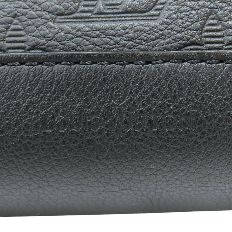 黑色 原花壓紋 牛皮 Duo 後背包【LOUIS VUITTON LV 路易威登】 M21890-7