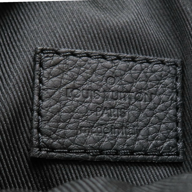 黑色 原花壓紋 牛皮 Duo 後背包【LOUIS VUITTON LV 路易威登】 M21890-9