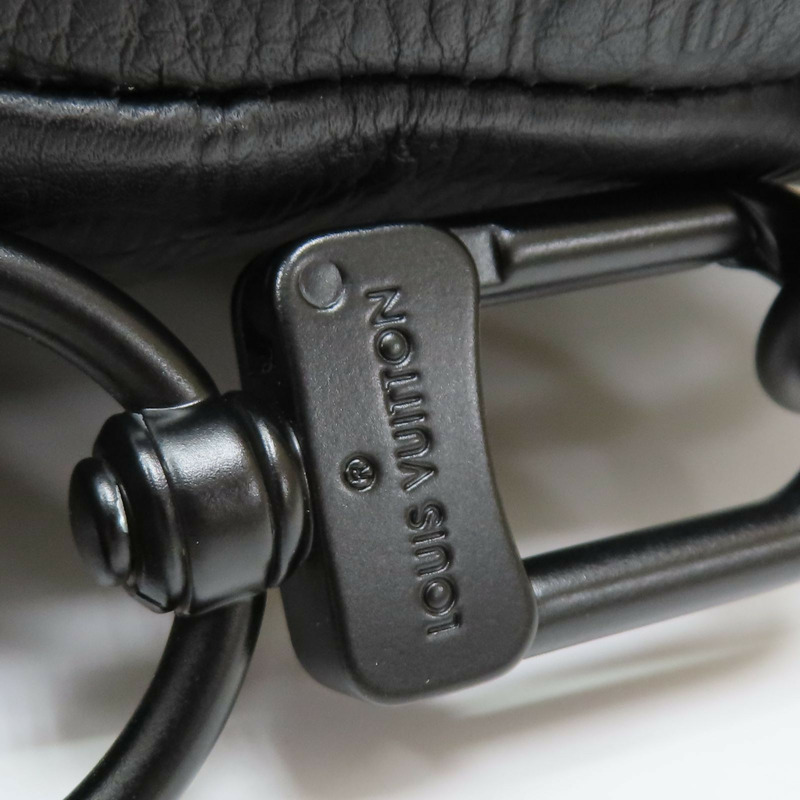 黑色 原花壓紋 牛皮 Duo 後背包【LOUIS VUITTON LV 路易威登】 M21890-10