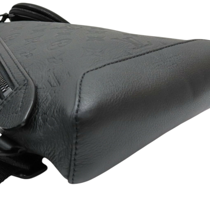 黑色 原花壓紋 牛皮 Duo 後背包【LOUIS VUITTON LV 路易威登】 M21890-14