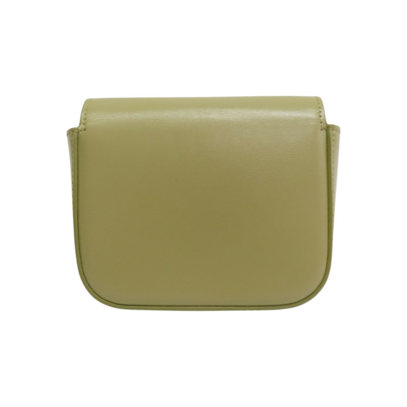 綠色 牛皮 Claude Mini 肩背包【CELINE 賽琳】 10I513DPV-1