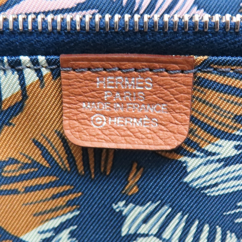 金棕色 Evercolor牛皮 Azap Silk'In Long 拉鍊長夾 B刻【HERMES 愛馬仕】-6