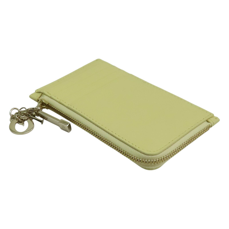 黃色 羊皮 Lady Dior Cosmos Cardholder 零錢包【Dior 迪奧 】 S0965ONMJ-3