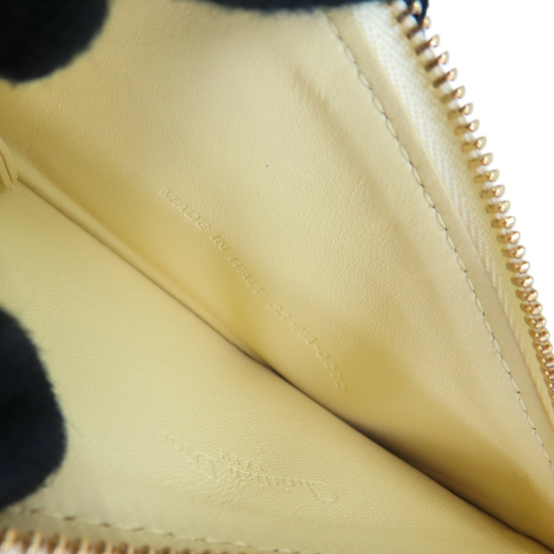 黃色 羊皮 Lady Dior Cosmos Cardholder 零錢包【Dior 迪奧 】 S0965ONMJ-4