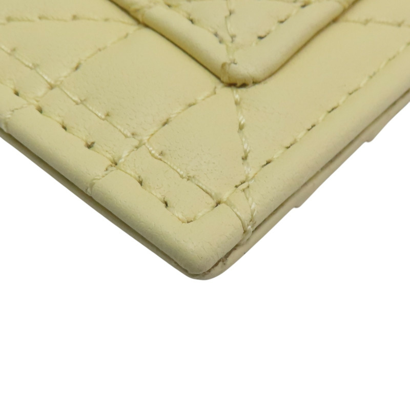 黃色 羊皮 Lady Dior Cosmos Cardholder 零錢包【Dior 迪奧 】 S0965ONMJ-7