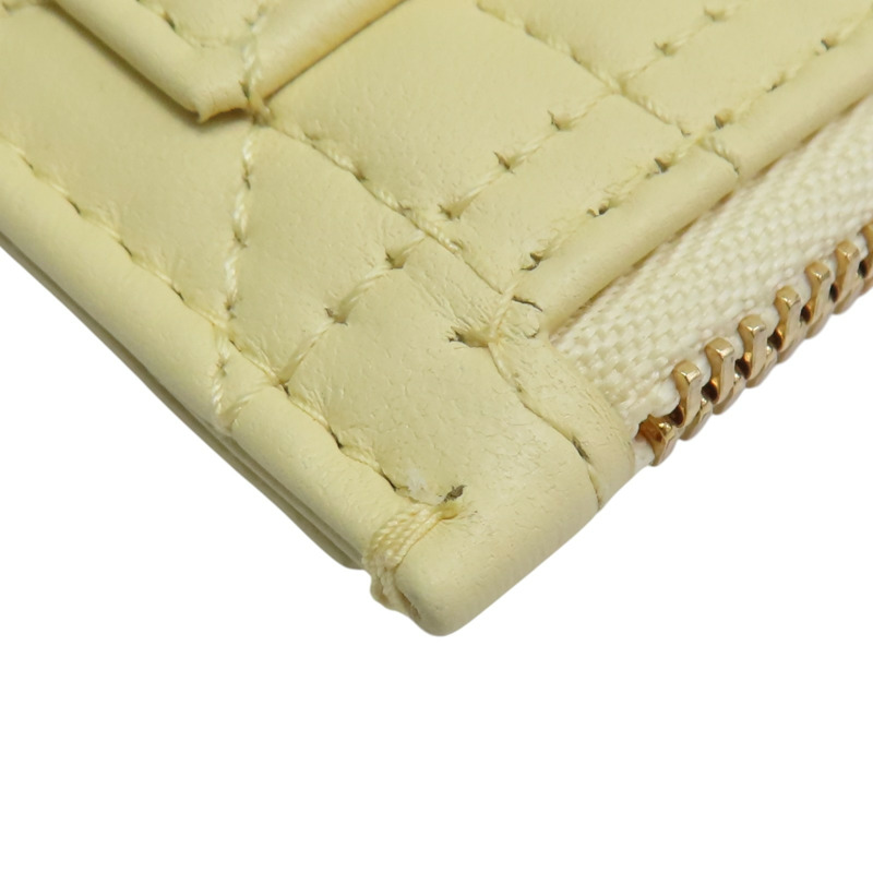 黃色 羊皮 Lady Dior Cosmos Cardholder 零錢包【Dior 迪奧 】 S0965ONMJ-8