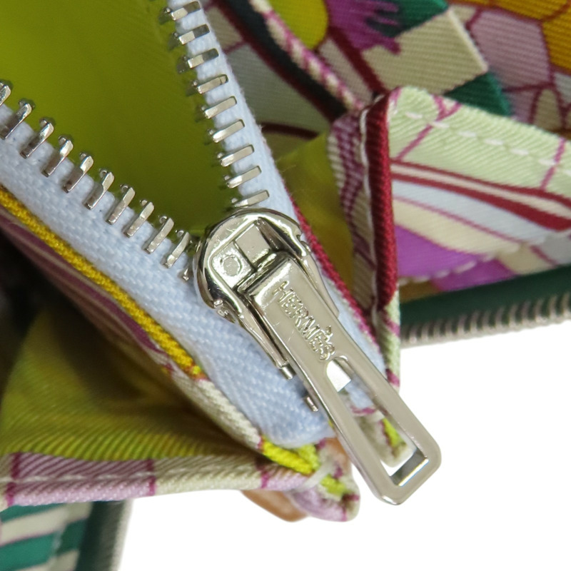 翡翠綠 Epsom牛皮 Silk in Compact 絲巾短夾 Z刻【HERMES 愛馬仕】-6