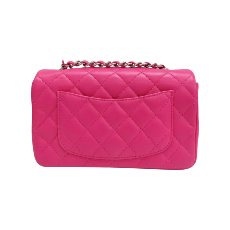 桃紅色 羊皮 COCO 20 鍊帶 肩背包 淡金釦【CHANEL 香奈兒】 A69900-1