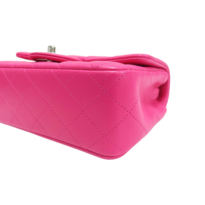 桃紅色 羊皮 COCO 20 鍊帶 肩背包 淡金釦【CHANEL 香奈兒】 A69900-12