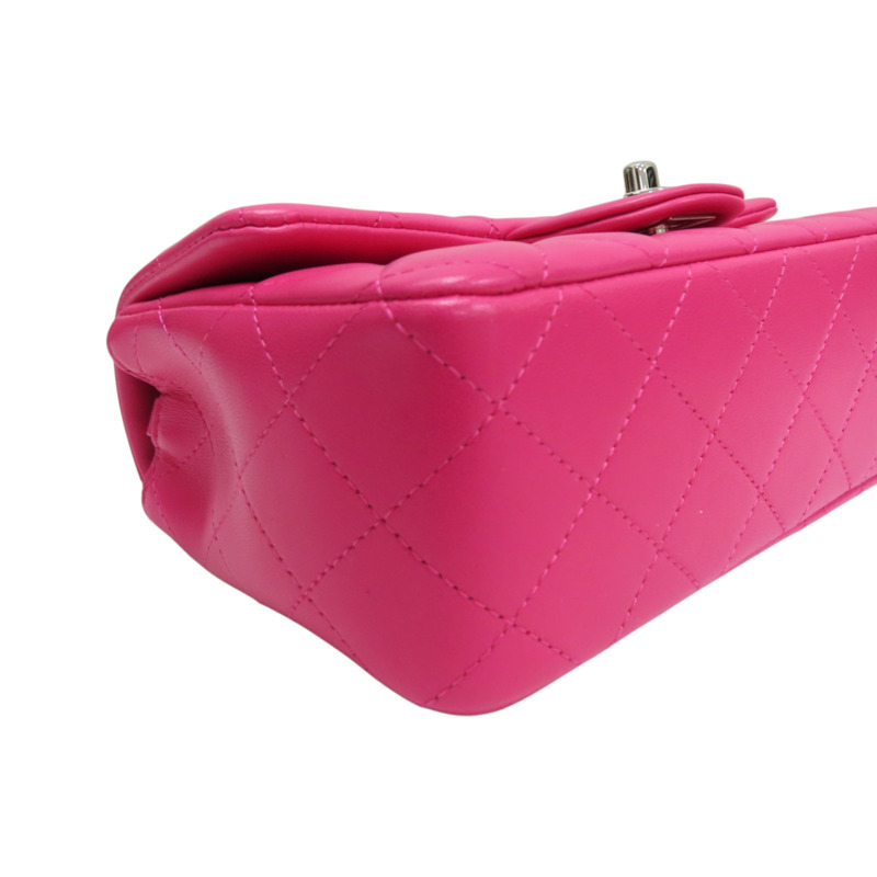 桃紅色 羊皮 COCO 20 鍊帶 肩背包 淡金釦【CHANEL 香奈兒】 A69900-13