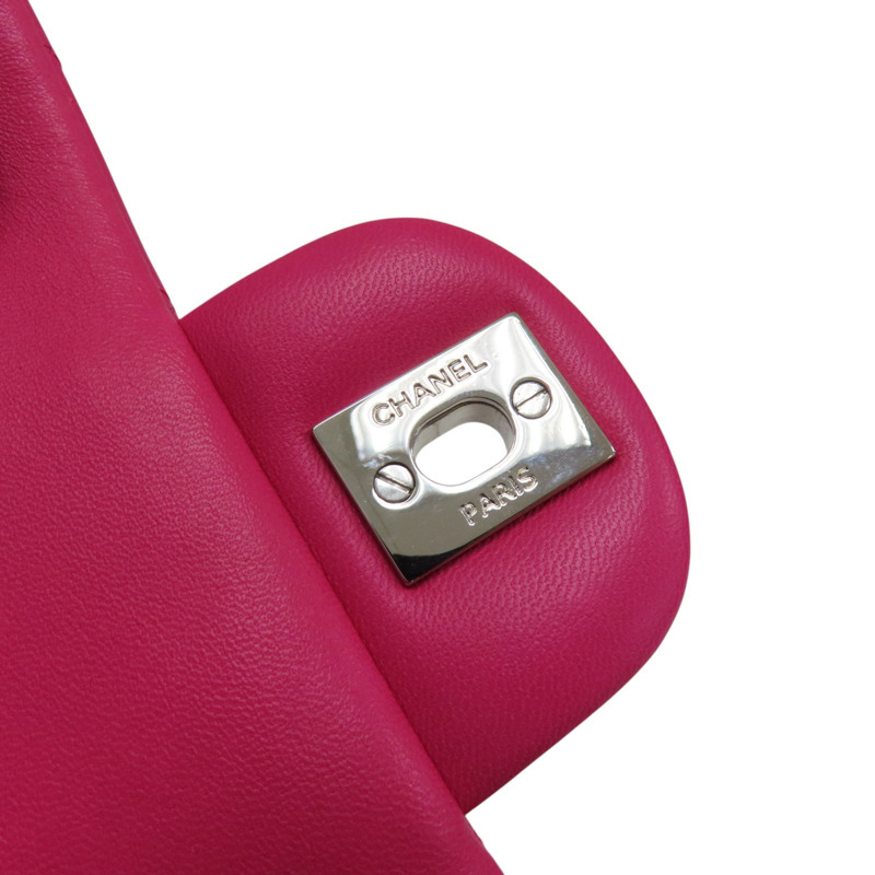 桃紅色 羊皮 COCO 20 鍊帶 肩背包 淡金釦【CHANEL 香奈兒】 A69900-14