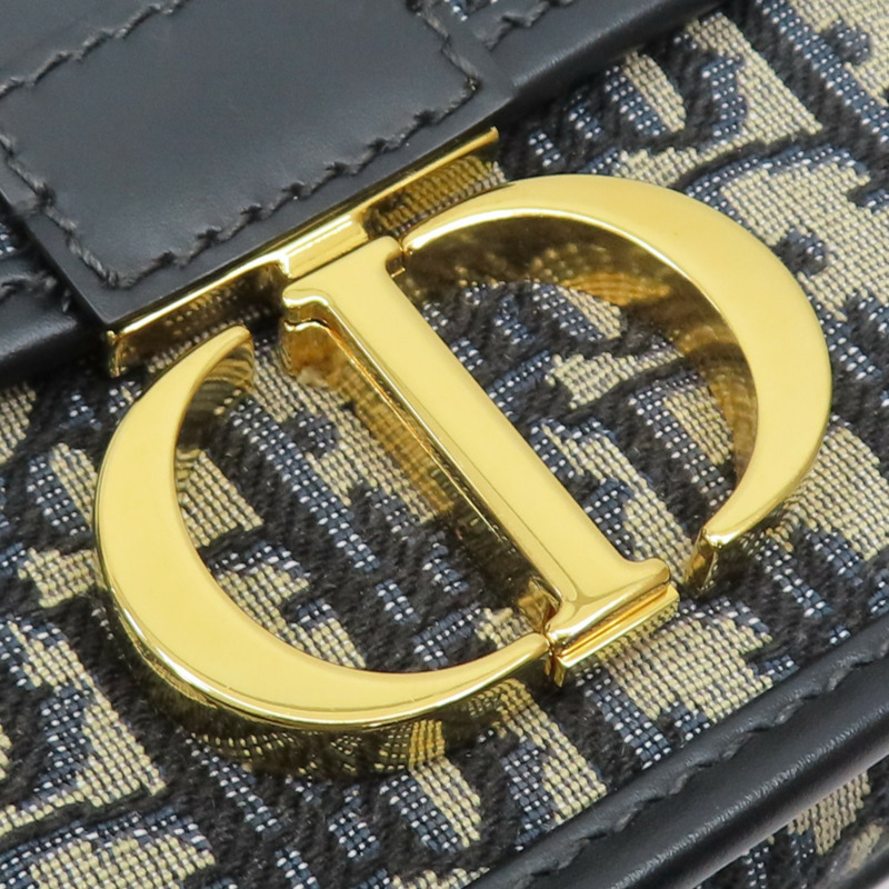 藍色 緹花帆布 30 Montaigne 肩背包【Dior 迪奧 】 M9203UTZQ_M928-9