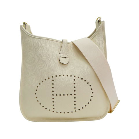 奶油白 TC牛皮 Evelyne Ⅲ 29 肩背包 U刻【HERMES 愛馬仕】 H056277CC12