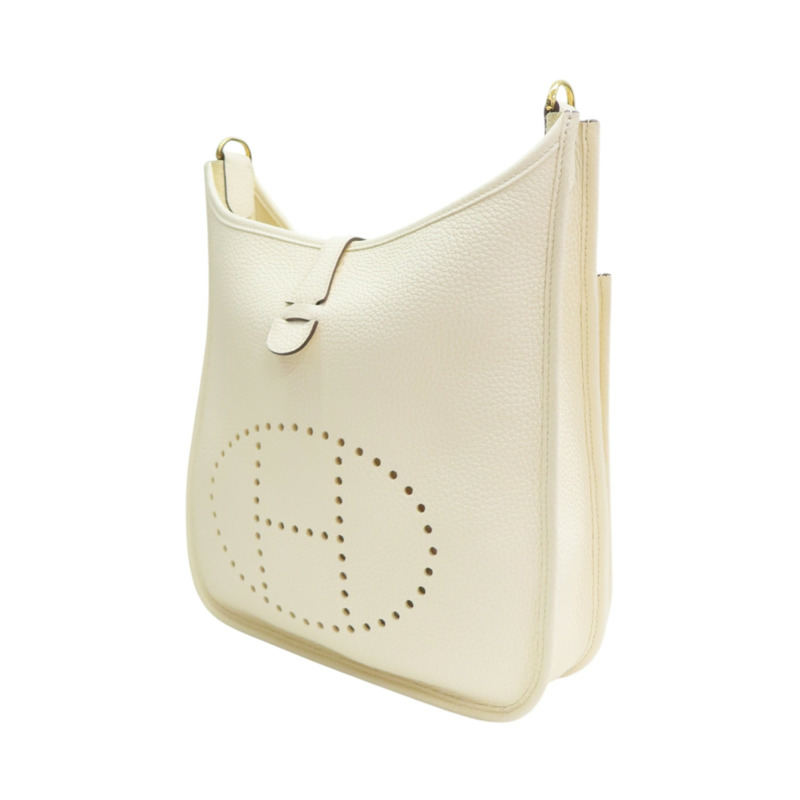 奶油白 TC牛皮 Evelyne Ⅲ 29 肩背包 U刻【HERMES 愛馬仕】 H056277CC12-2