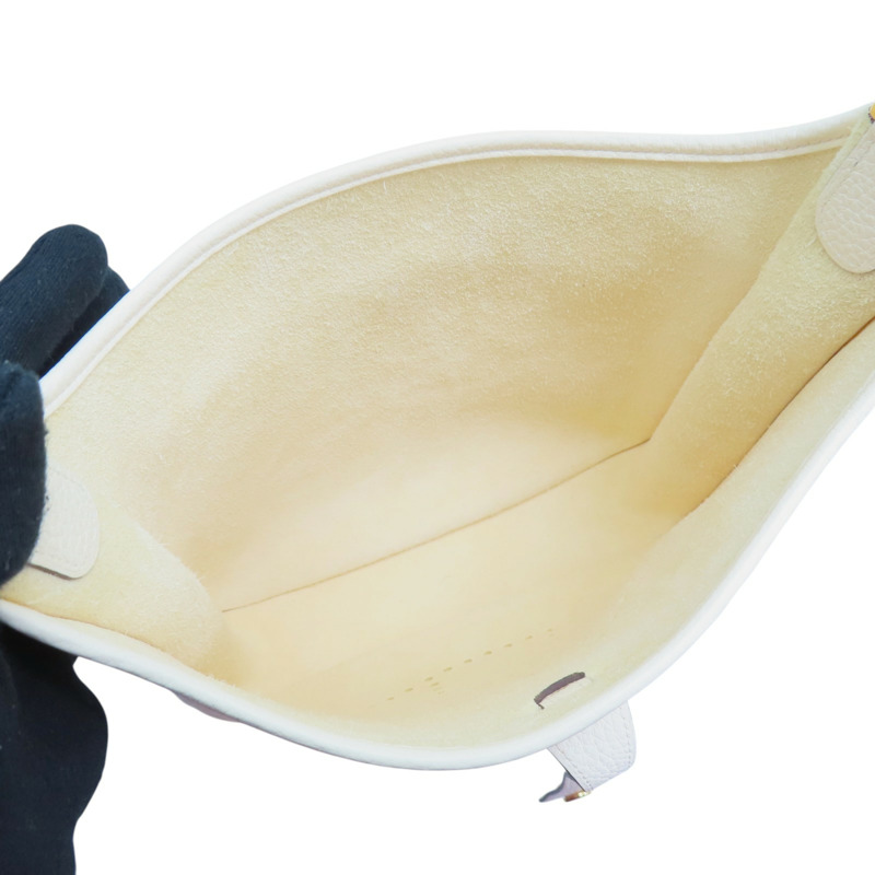 奶油白 TC牛皮 Evelyne Ⅲ 29 肩背包 U刻【HERMES 愛馬仕】 H056277CC12-4