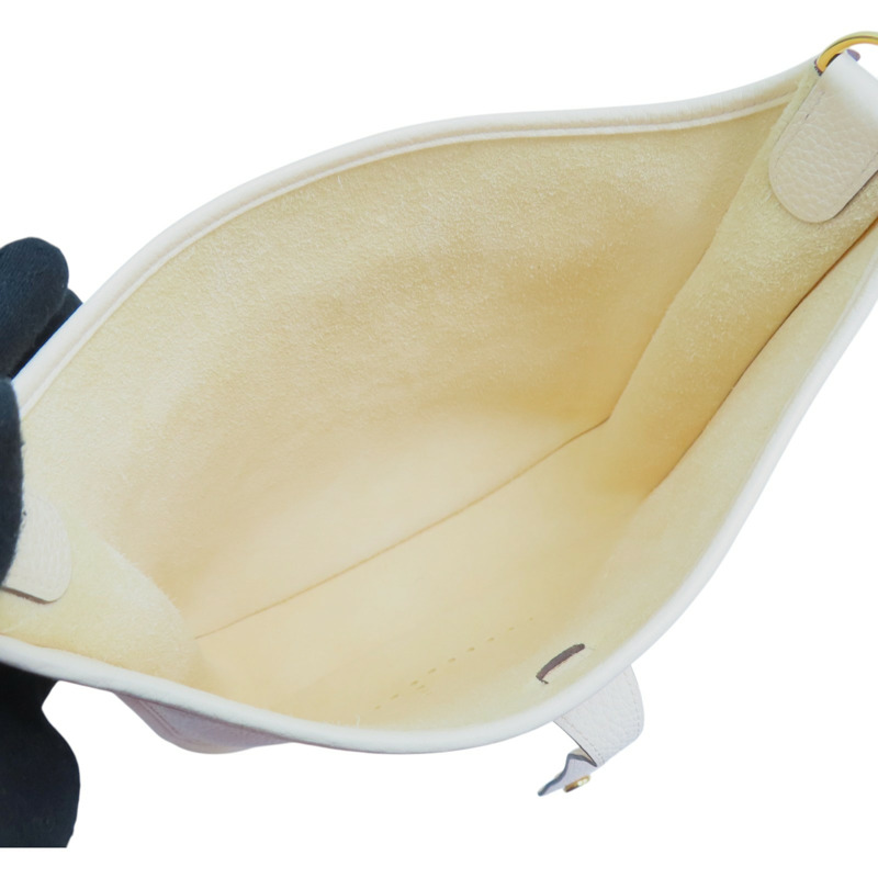 奶油白 TC牛皮 Evelyne Ⅲ 29 肩背包 U刻【HERMES 愛馬仕】 H056277CC12-5