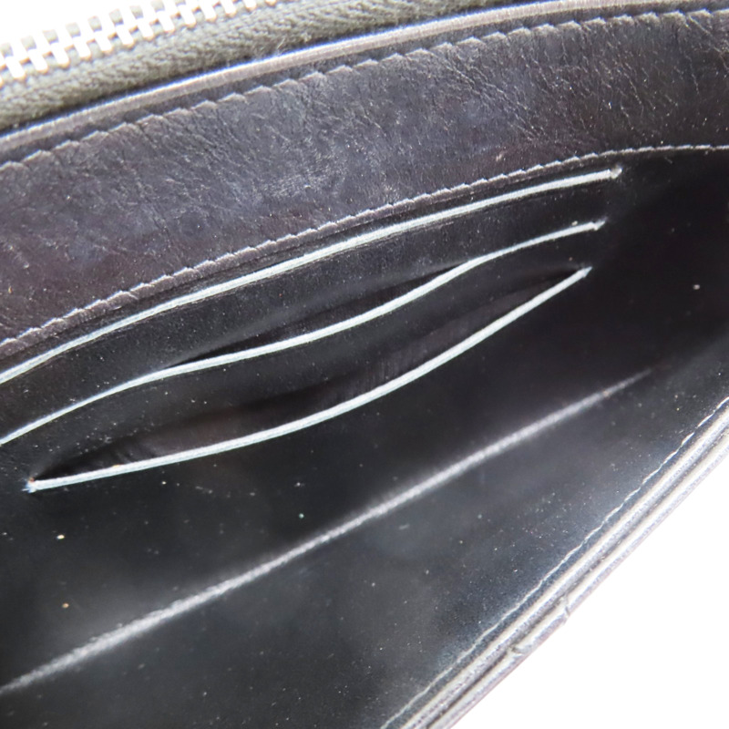 黑色 牛皮 Gabrielle Zipped 拉鍊長夾【CHANEL 香奈兒】-5