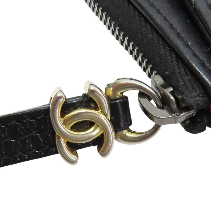 黑色 牛皮 Gabrielle Zipped 拉鍊長夾【CHANEL 香奈兒】-13