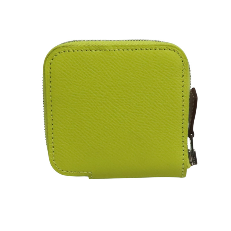 檸檬黃 Epsom牛皮 Azap coin case 零錢包 C刻【HERMES 愛馬仕】-1